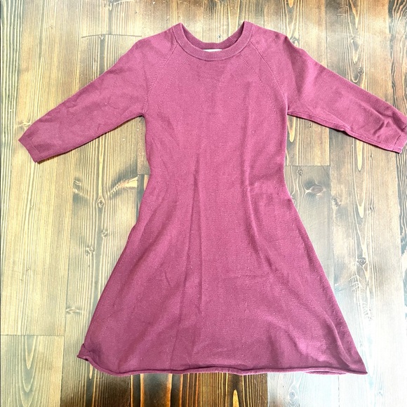 NWOT Aritzia Sunday Best Maroon Burgundy Long Sleeve Mini Dress - Picture 2 of 6